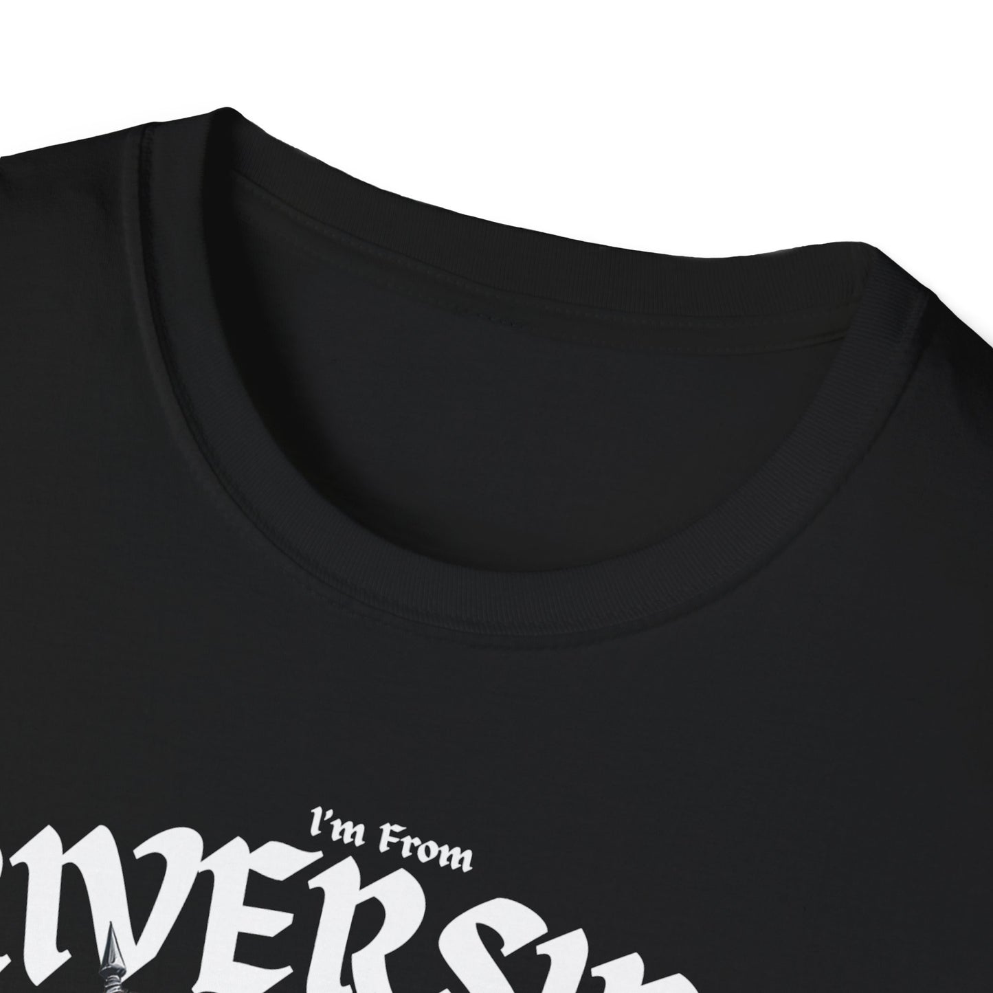 Riverside Underestimate Guy T-Shirt, c01-n05-s002 Softstyle Graphic Tee, Unisex Casual Wear, Support'n Locals Merch, Gift for Community Lovers.