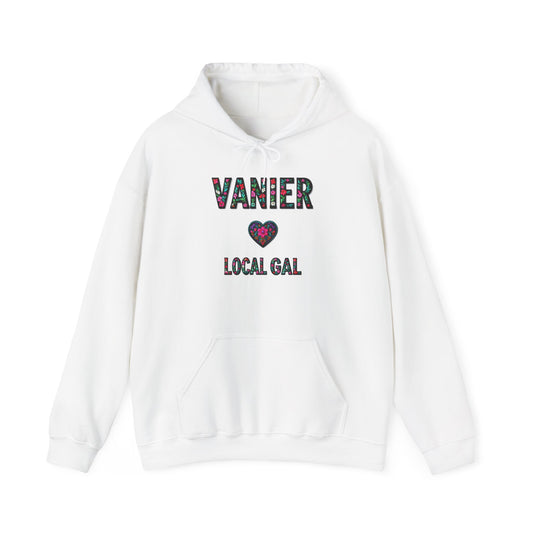 Vanier Local Gal Flower c03-n09-hs005, Hooded Sweatshirt -  Unisex Heavy Blend™ Pullover, Casual Hoodie for Every Day, Gift for Friends, Support'n Locals -Local Pride Apparel Support Your Community