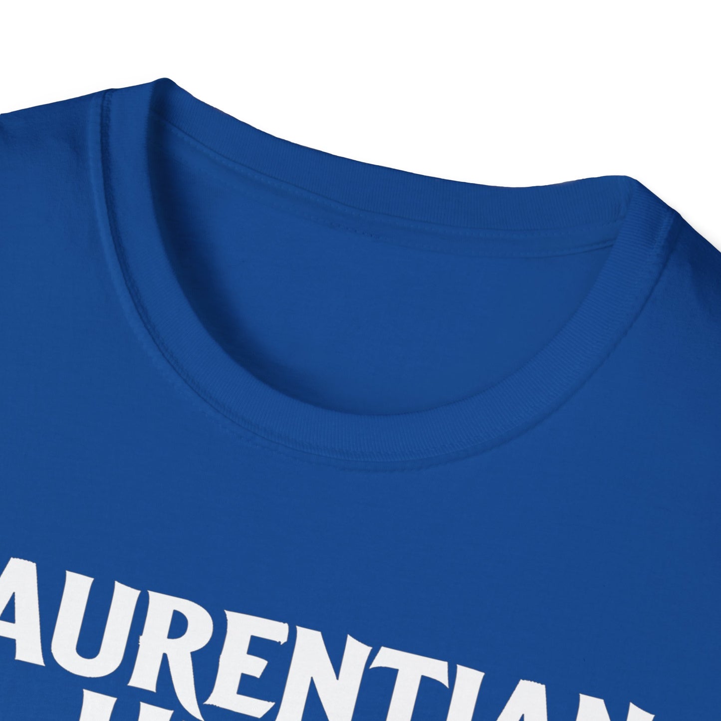 Laurentian Hills Hardcore We Support Our Own Red Leaf T-Shirt, c03-n06-s006 Softstyle Graphic Tee, Unisex Casual Wear, Support'n Locals Merch, Gift for Community Lovers.