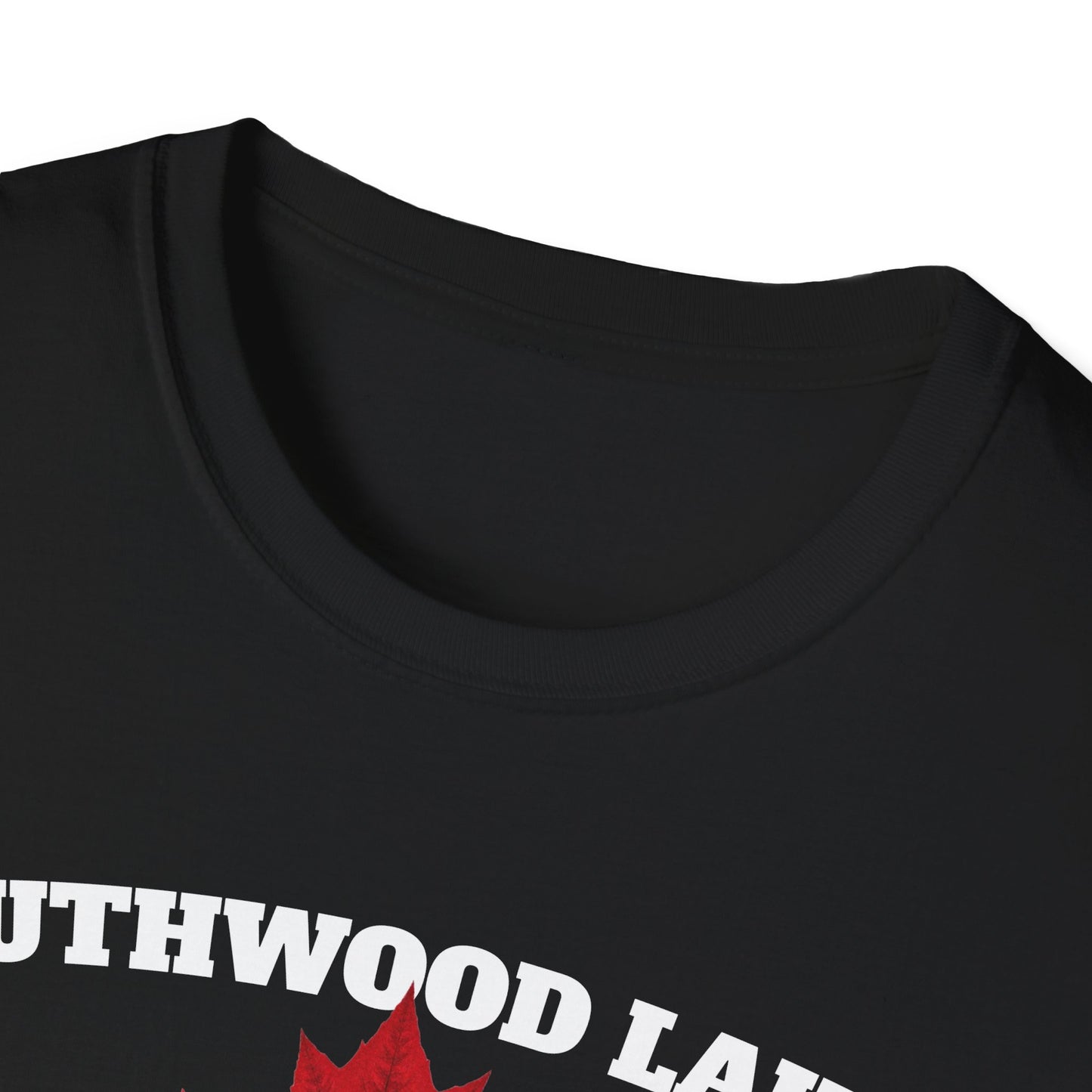 SOUTHWOOD LAKES Local Gal Red Leaf T-Shirt, Softstyle Graphic Tee, Unisex Casual Wear, Support Local Merch, Gift for Community Lovers, Finkz Windsor