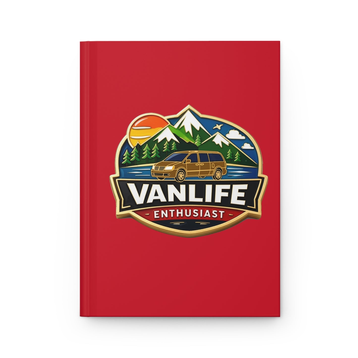 Vanlife & Happy Camper Hardcover Journal — Adventure Travel Notebook for Camping Enthusiasts