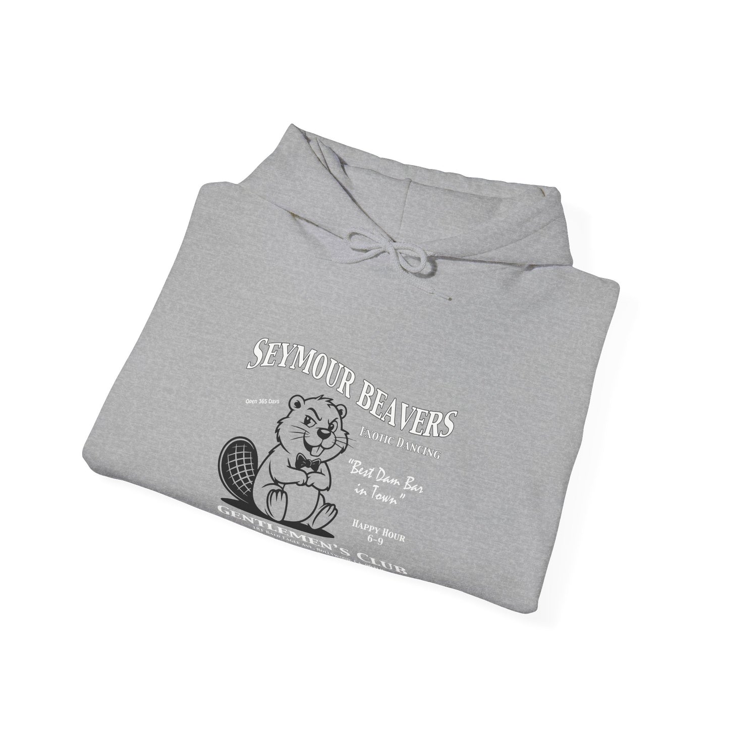 Seymour Beaver c00-n00-hs009, Hooded Sweatshirt -  Unisex Heavy Blend™ Pullover, Casual Hoodie for Every Day, Gift for Friends, Support'n Locals -Local Pride Apparel Support Your Community