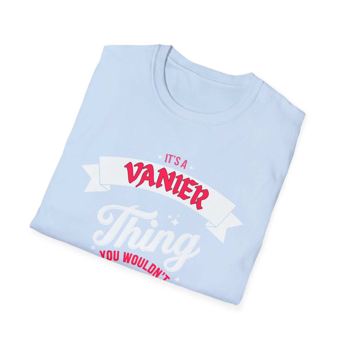 Vanier THING T-Shirt, Softstyle Graphic Tee, Unisex Casual Wear, Support'n Locals Merch, Gift for Community Lovers, c03-n09-s003