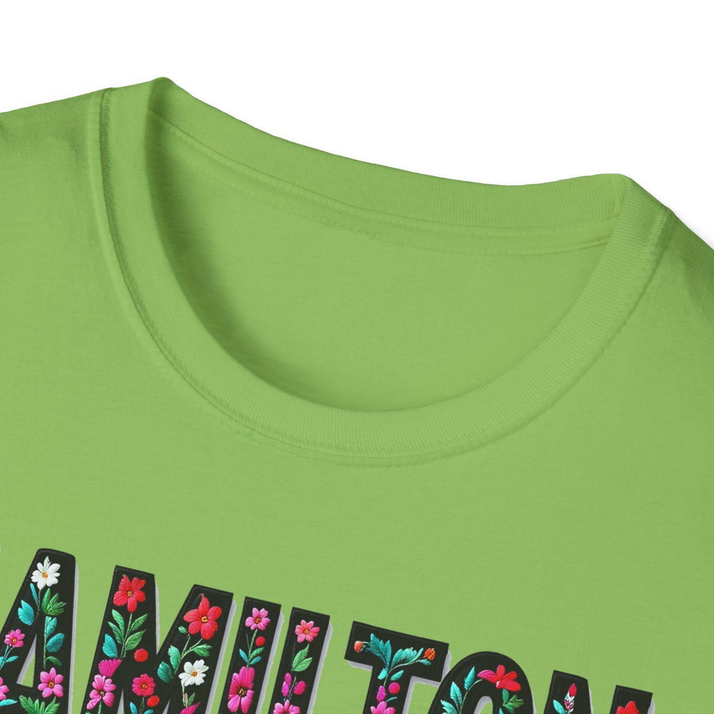 Hamilton Local Gal Flower-Heart T-Shirt, c04-n00-s005 Softstyle Graphic Tee, Unisex Casual Wear, Support Local Merch, Gift for Community Lovers, Finkz WINDSOR