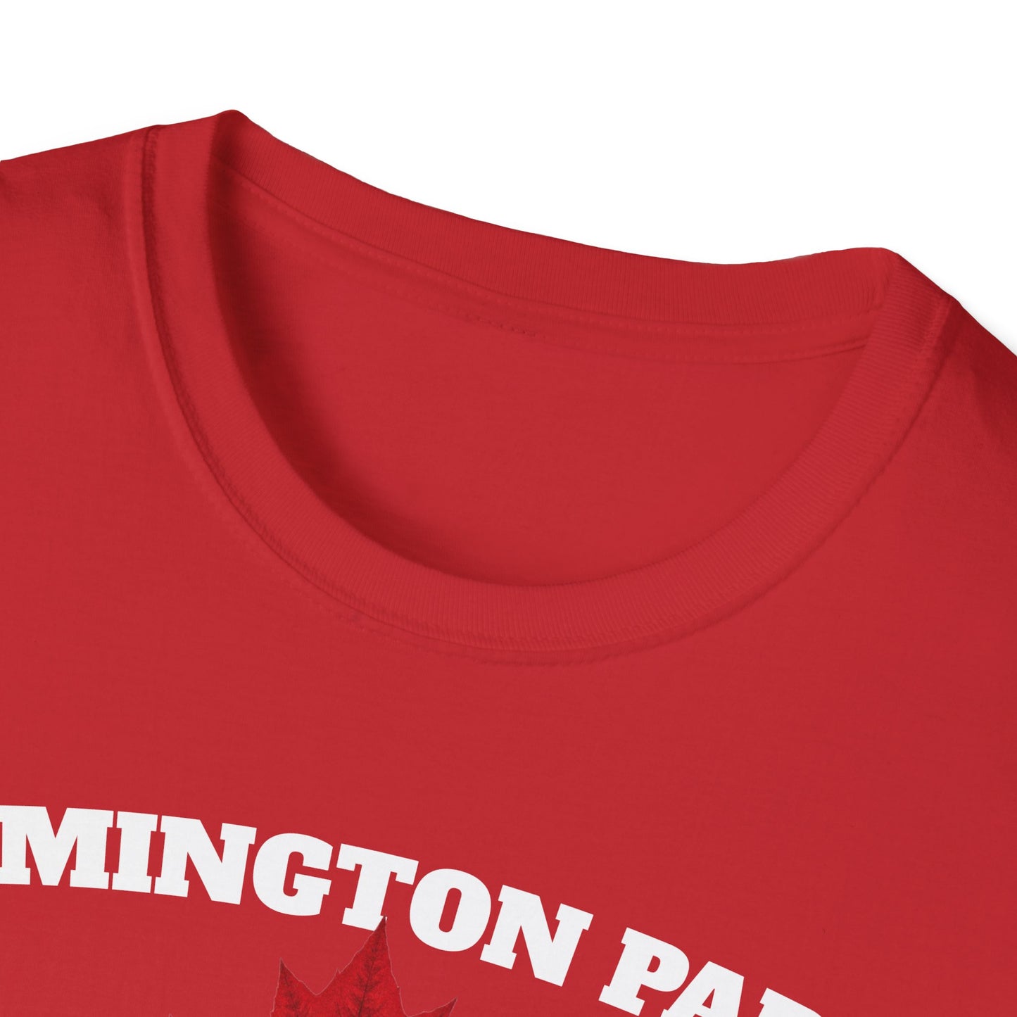 REMINGTON PARK Local Gal Red Leaf T-Shirt, Softstyle Graphic Tee, Unisex Casual Wear, Support Local Merch, Gift for Community Lovers, Finkz Windsor