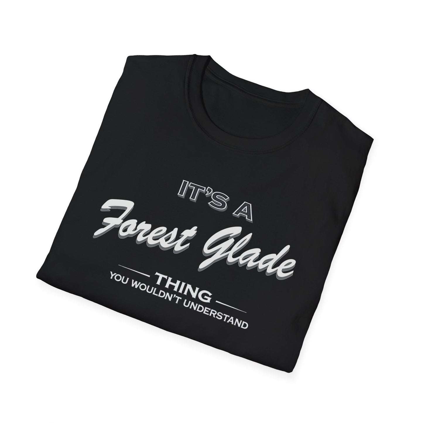 Forest Glade Thing Simple T-Shirt, Softstyle Graphic Tee, Unisex Casual Wear, Support Local Merch, Gift for Community Lovers, Finkz Windsor
