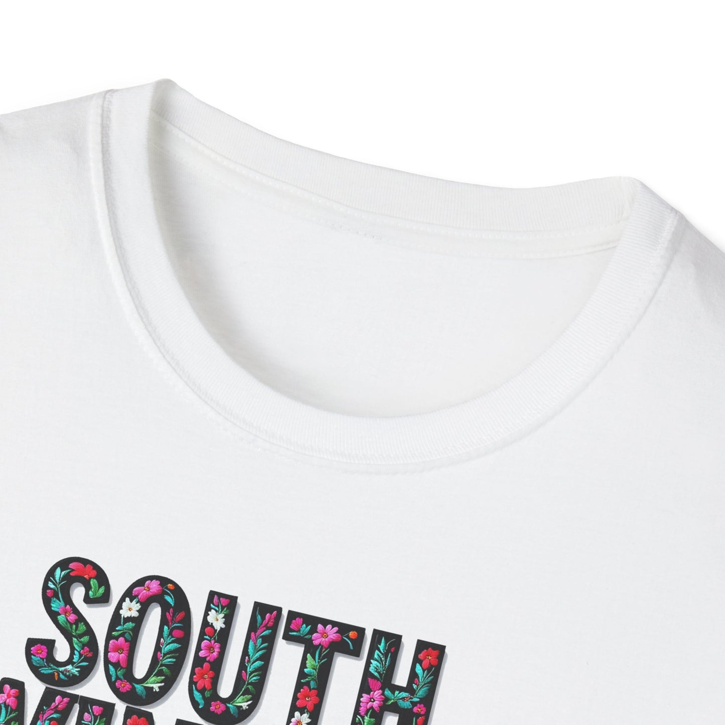 SOUTH WINDSOR Local Gal Flower-Heart T-Shirt, 3 Softstyle Graphic Tee, Unisex Casual Wear, Support Local Merch, Gift for Community Lovers, Finkz WINDSOR