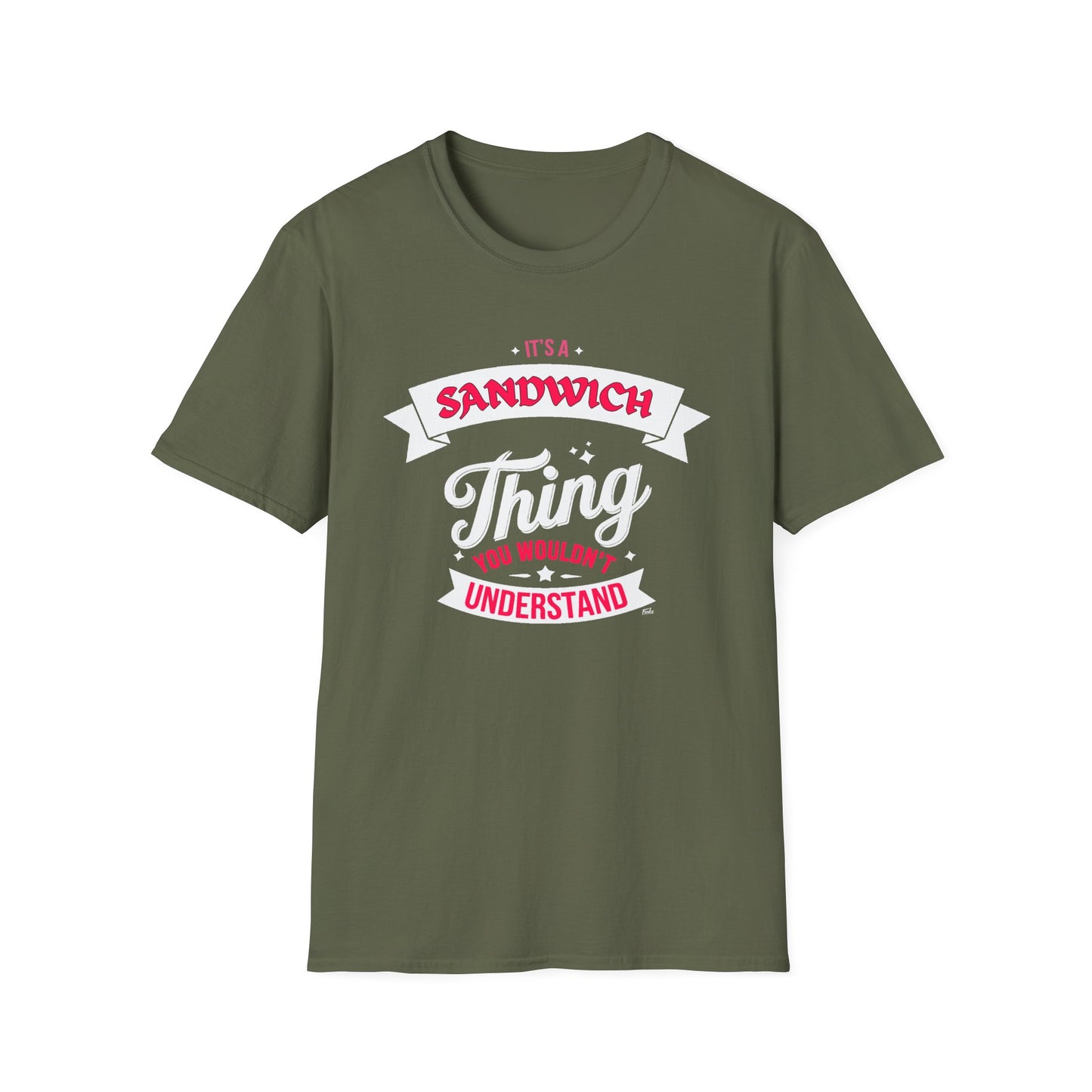 Sandwich THING T-Shirt, Softstyle Graphic Tee, Unisex Casual Wear, Support'n Locals Merch, Gift for Community Lovers, c01-n13-s003