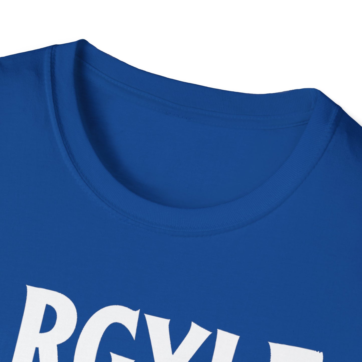 Argyle Hardcore We Support Our Own Red Leaf T-Shirt, c02-n01-s006 Softstyle Graphic Tee, Unisex Casual Wear, Support'n Locals Merch, Gift for Community Lovers.
