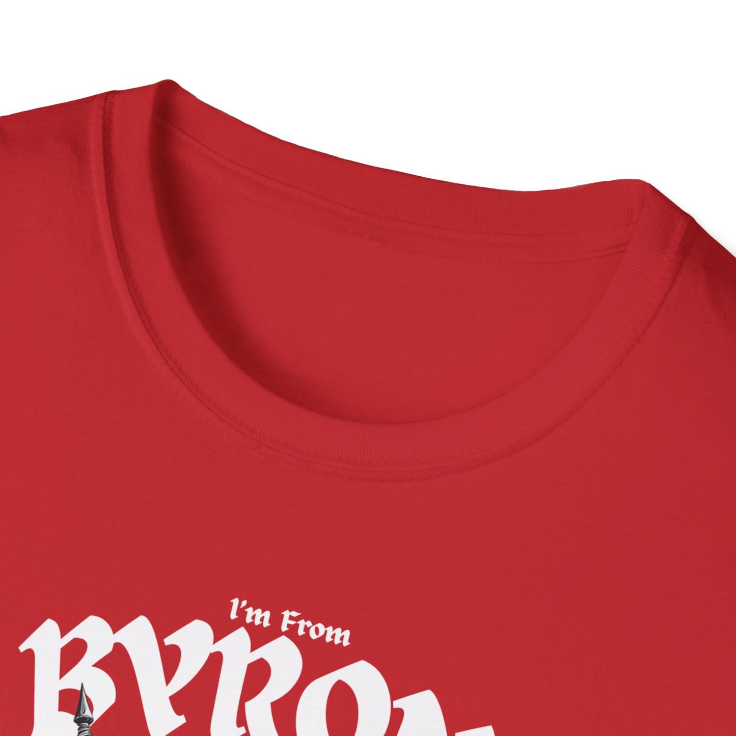 Byron Underestimate Guy T-Shirt, c02-n02-s002 Softstyle Graphic Tee, Unisex Casual Wear, Support'n Locals Merch, Gift for Community Lovers.