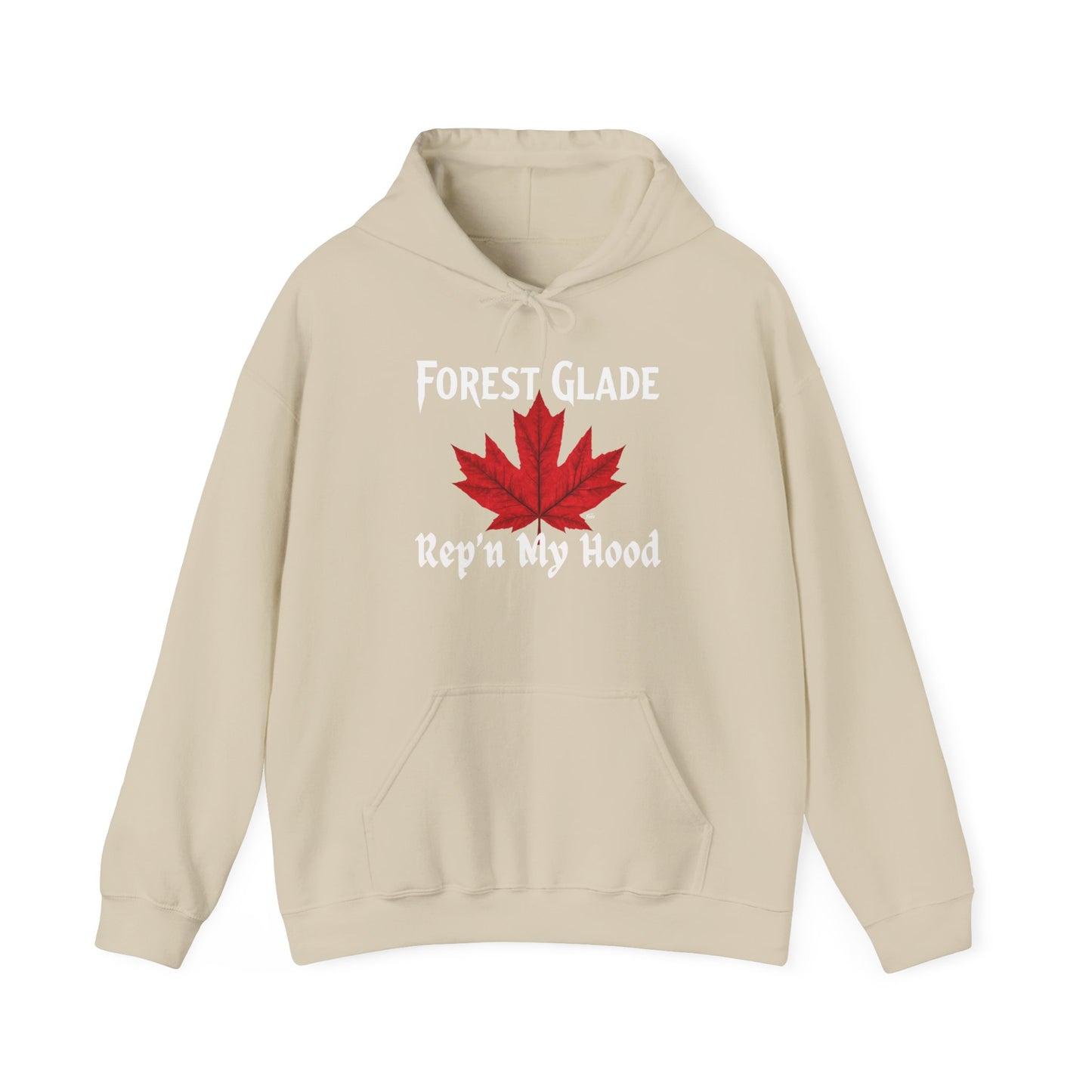 FOREST GLADE - REP'N  - Hooded Sweatshirt - Unisex Heavy Blend™ Pullover, Casual Hoodie for Every Day, Gift for Friends, Local Pride Apparel Support Your Community Finkz 49