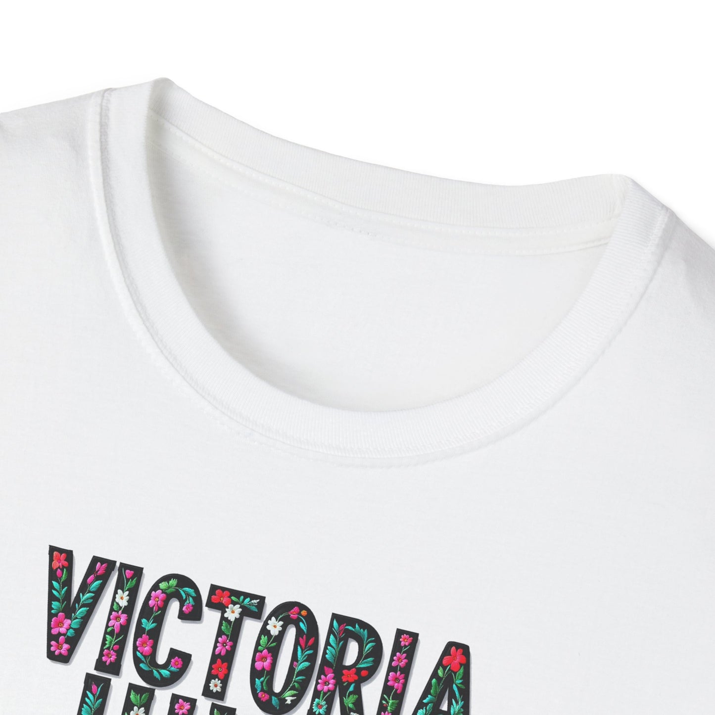 Victoria Hills Local Gal Flower-Heart T-Shirt, c03-n10-s05  Softstyle Graphic Tee, Unisex Casual Wear, Support Local Merch, Gift for Community Lovers, Finkz WINDSOR