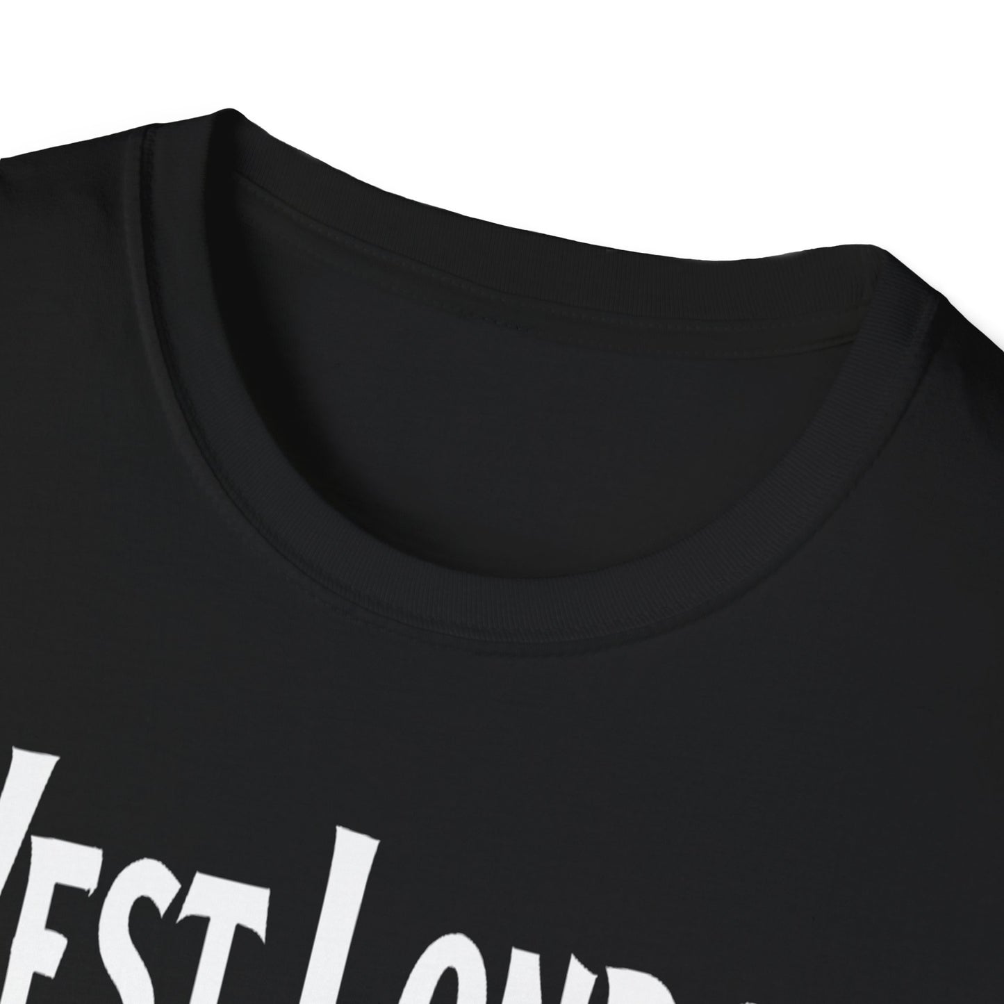 West London Hardcore We Support Our Own Red Leaf T-Shirt, c02-n08-s006 Softstyle Graphic Tee, Unisex Casual Wear, Support'n Locals Merch, Gift for Community Lovers.