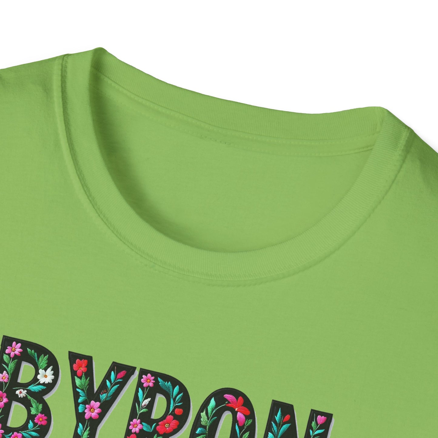 Byron Local Gal Flower-Heart T-Shirt, c02-n02-s05  Softstyle Graphic Tee, Unisex Casual Wear, Support Local Merch, Gift for Community Lovers, Finkz WINDSOR