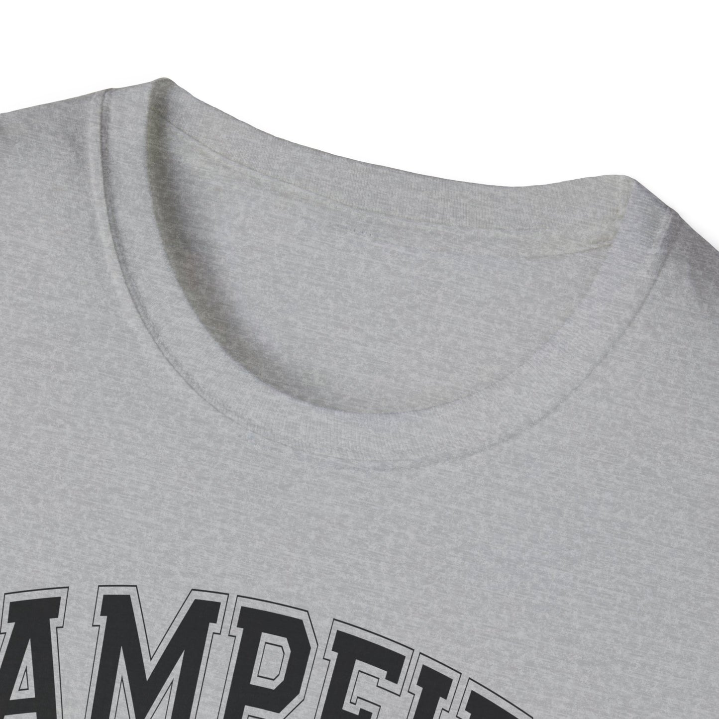 Campfire Social Club Chairs & back T-Shirt, c00-n00-s008 Softstyle Graphic Tee, Unisex Casual Wear, Support'N Locals Merch, Gift for Community Lovers, wednesday