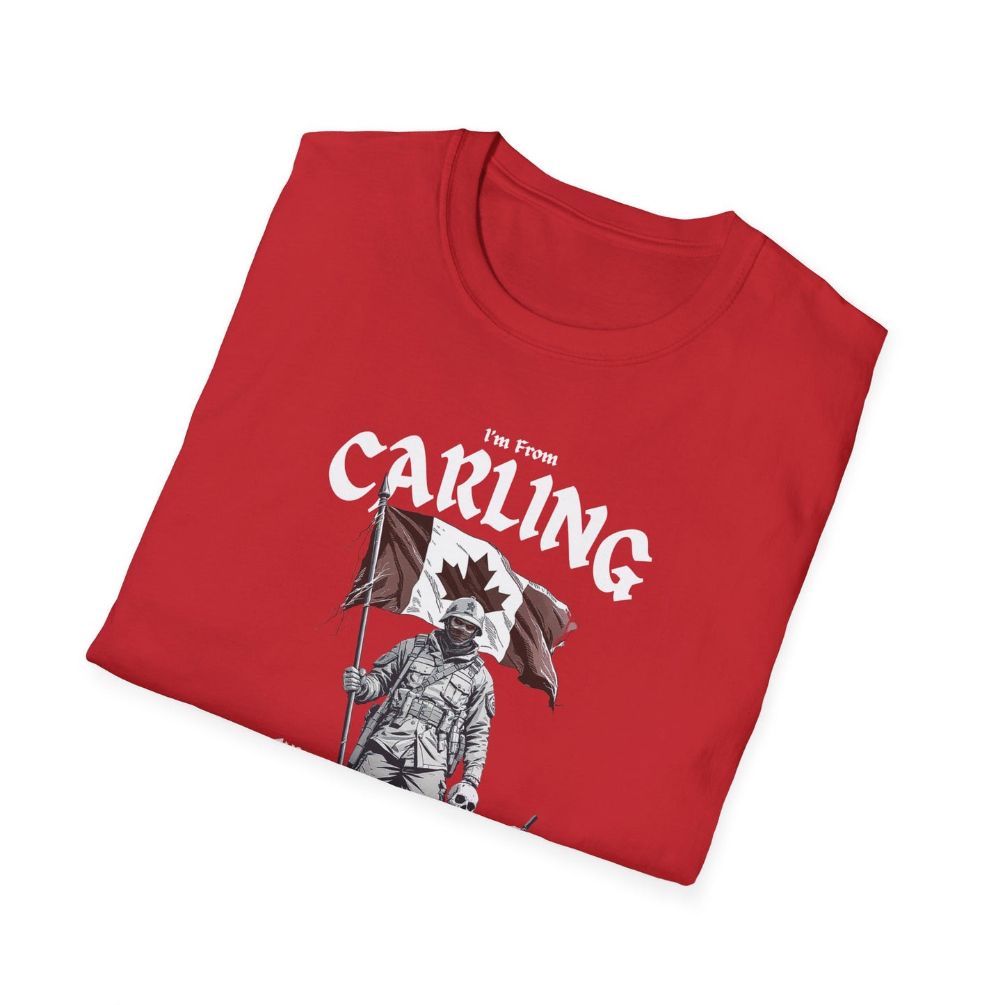 Carling Underestimate Guy T-Shirt, c02-n03-s002 Softstyle Graphic Tee, Unisex Casual Wear, Support'n Locals Merch, Gift for Community Lovers.
