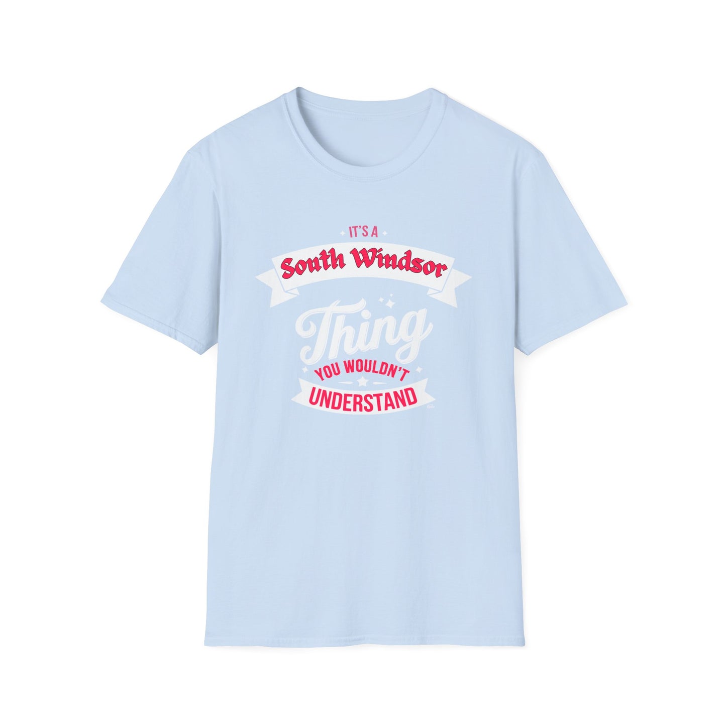 South Windsor THING T-Shirt, Softstyle Graphic Tee, Unisex Casual Wear, Support'n Locals Merch, Gift for Community Lovers, c01-n03-s003