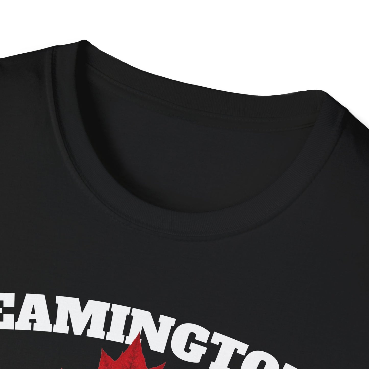 LEAMINGTON Local Gal Red Leaf T-Shirt, Softstyle Graphic Tee, Unisex Casual Wear, Support Local Merch, Gift for Community Lovers, Finkz Windsor