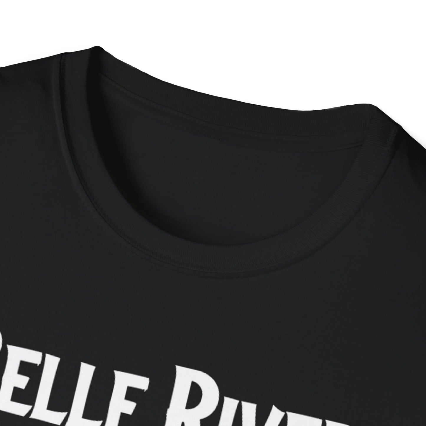 Belle River Hardcore Local Red Leaf, We Support Our Own, 1 T-Shirt, Softstyle Graphic Tee, Unisex Casual Wear, Support Local Merch, Gift for Community Lovers