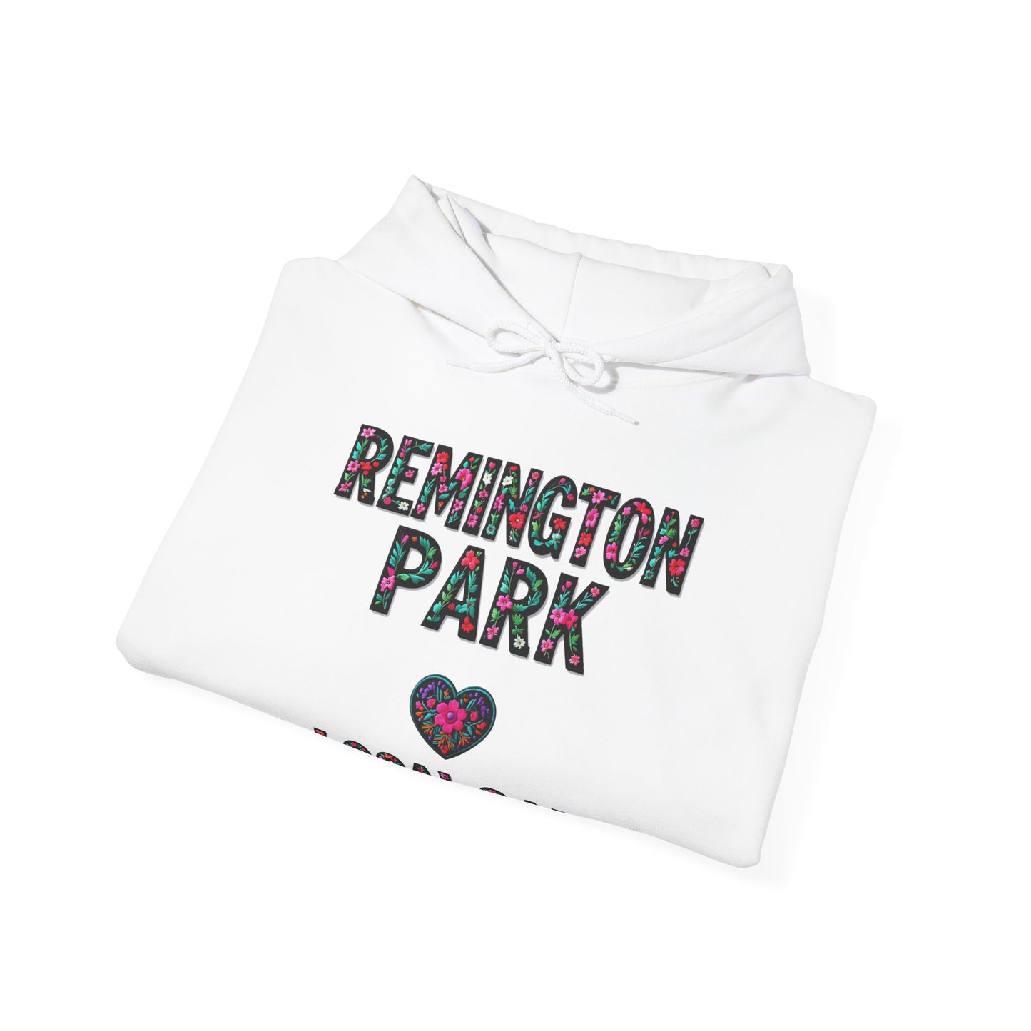 Remington Park Local Gal Flower c01-n10-hs005, Hooded Sweatshirt -  Unisex Heavy Blend™ Pullover, Casual Hoodie for Every Day, Gift for Friends, Support'n Locals -Local Pride Apparel Support Your Community