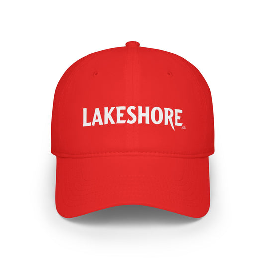 LAKESHORE Low Profile Baseball Cap - Red Hat for Community Lovers FINKZ WINDSOR