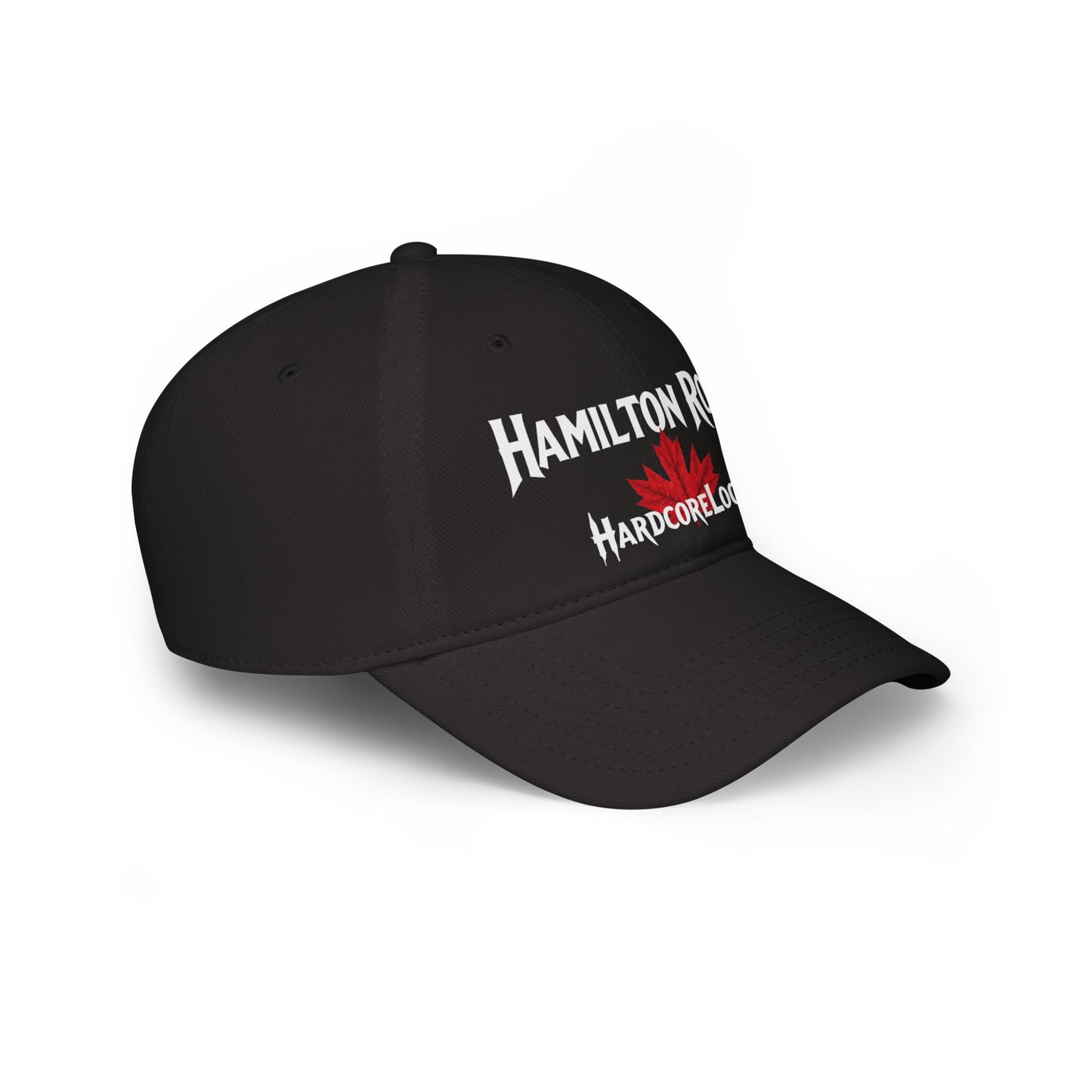 Hamilton Road HARDCORE LOCAL Red LEAF Low Profile Baseball Cap - Hat for Community Lovers