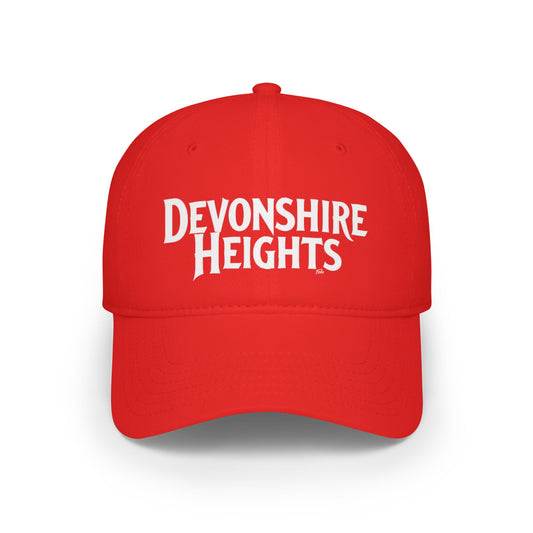 DEVONSHIRE HEIGHTS Low Profile Baseball Cap - Red Hat for Community Lovers