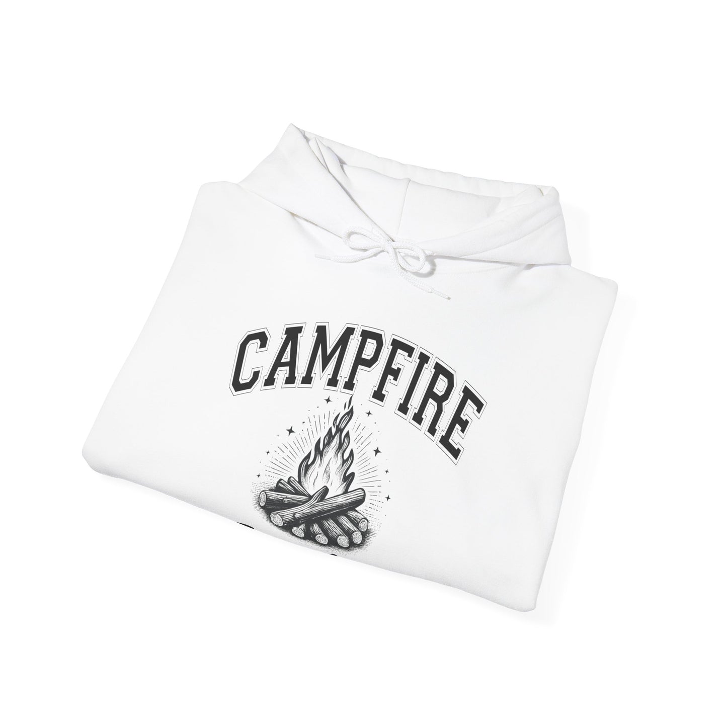 Fire Campfire Social Club No Leaf Cozy Hoodie | Unisex Sweatshirt for Nature Lovers, Casual Wear, Gift for Him/Her, Outdoor Adventures, Cozy Days Canada Patriotic