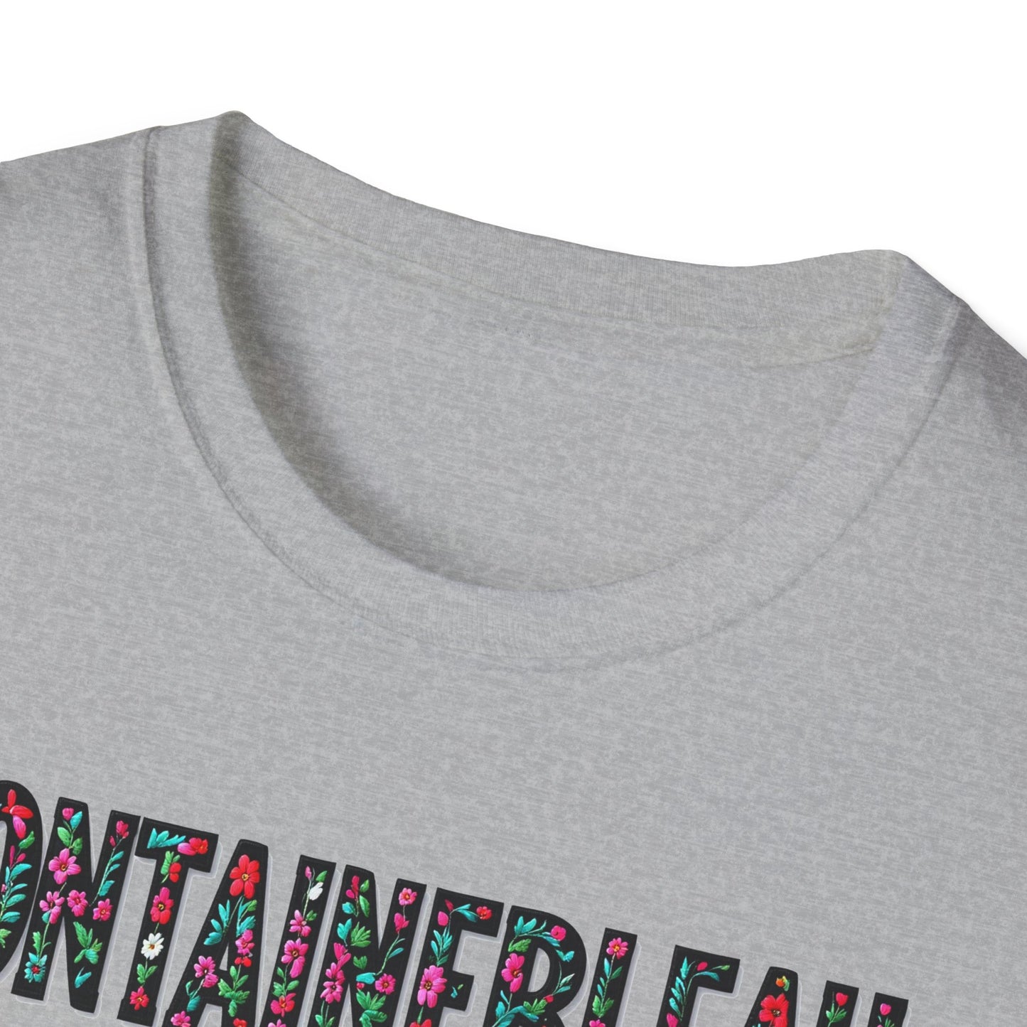 FONTAINEBLEAU Local Gal Flower-Heart T-Shirt, 3 Softstyle Graphic Tee, Unisex Casual Wear, Support Local Merch, Gift for Community Lovers, Finkz WINDSOR