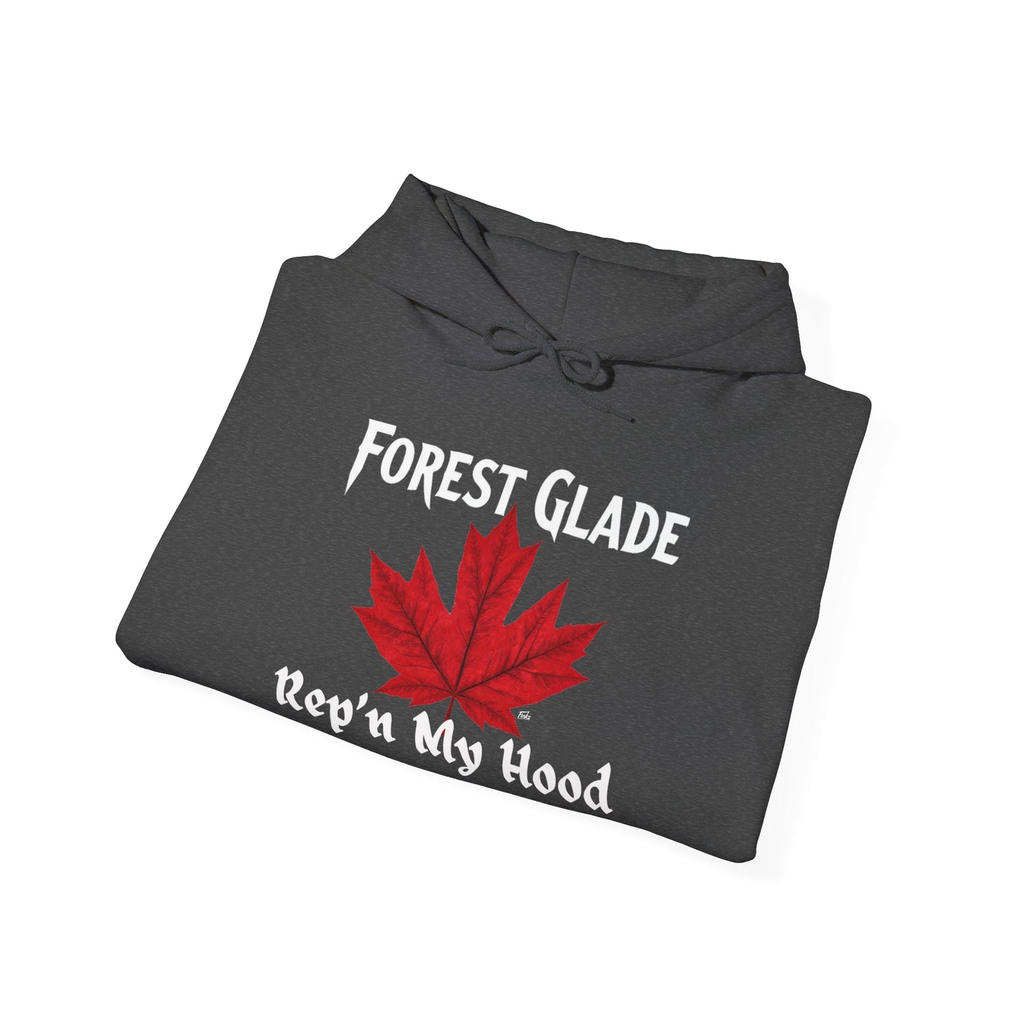 FOREST GLADE - REP'N  - Hooded Sweatshirt - Unisex Heavy Blend™ Pullover, Casual Hoodie for Every Day, Gift for Friends, Local Pride Apparel Support Your Community Finkz 49