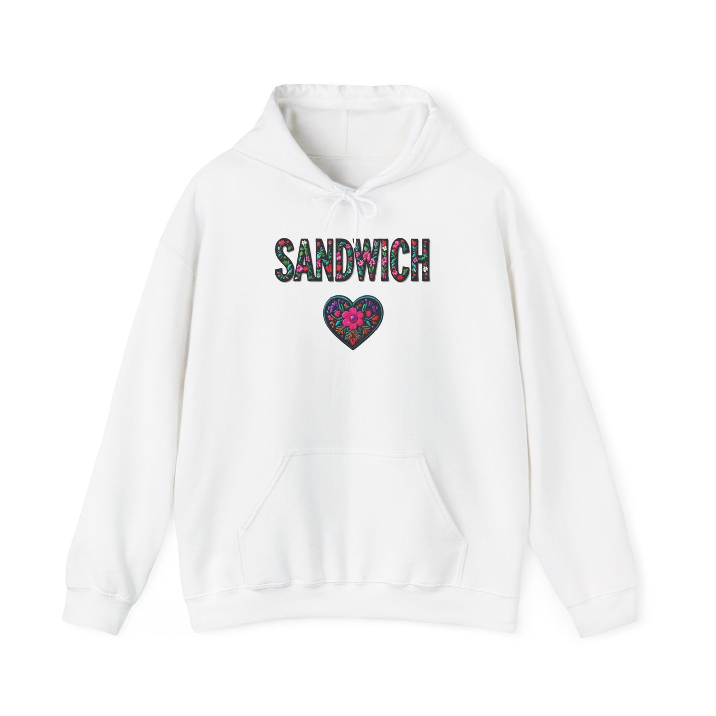 Sandwich Local Gal Flower c01-n13-hs005, Hooded Sweatshirt -  Unisex Heavy Blend™ Pullover, Casual Hoodie for Every Day, Gift for Friends, Support'n Locals -Local Pride Apparel Support Your Community