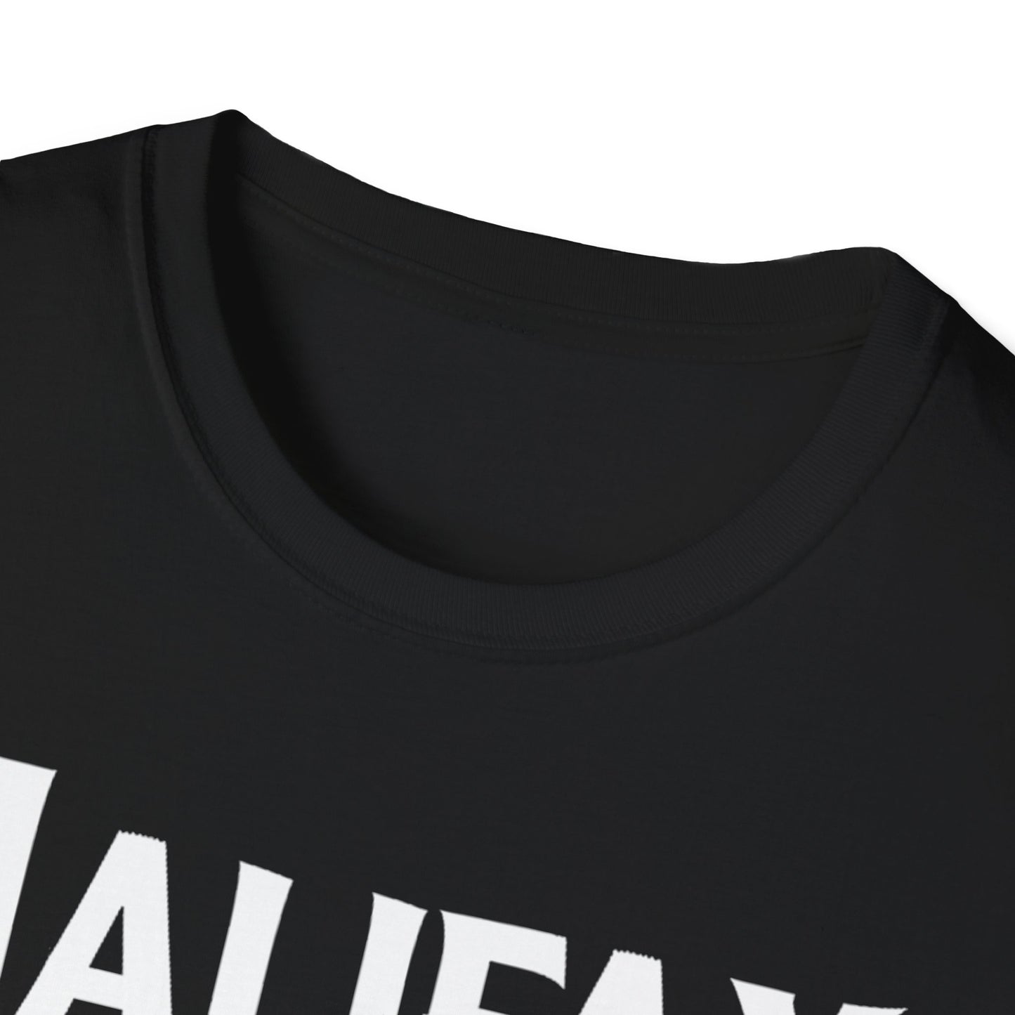 Halifax Hardcore Rep'n White Leaf T-Shirt, c008-n00-s007 Softstyle Graphic Tee, Unisex Casual Wear, Support'n Locals Merch, Gift for Community Lovers.