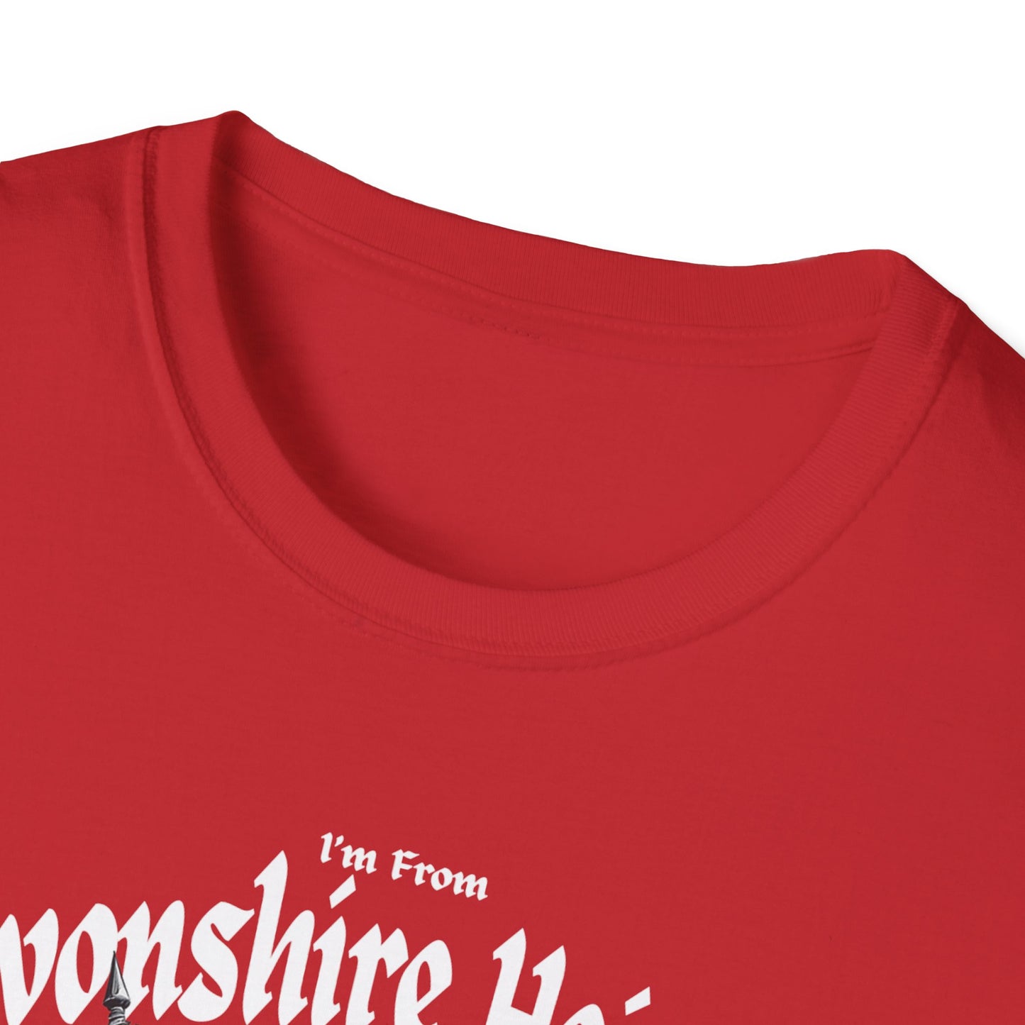 Devonshire Heights Underestimate Guy T-Shirt, c01-n15-s002 Softstyle Graphic Tee, Unisex Casual Wear, Support'n Locals Merch, Gift for Community Lovers.