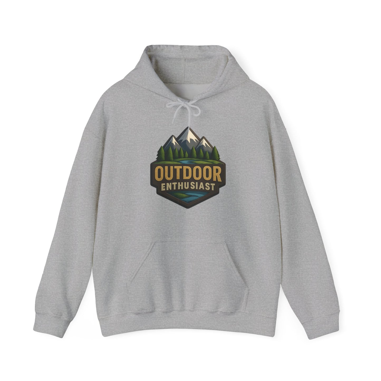 Outdoor Enthusiast Light Hoodie | OutdoorEnthusiast.Ca 100% Authentic | Cozy Camping Hoodie | Unisex Hooded Sweatshirt for Nature Lovers, Casual Wear, Gift for Him/Her, Outdoor Adventures..