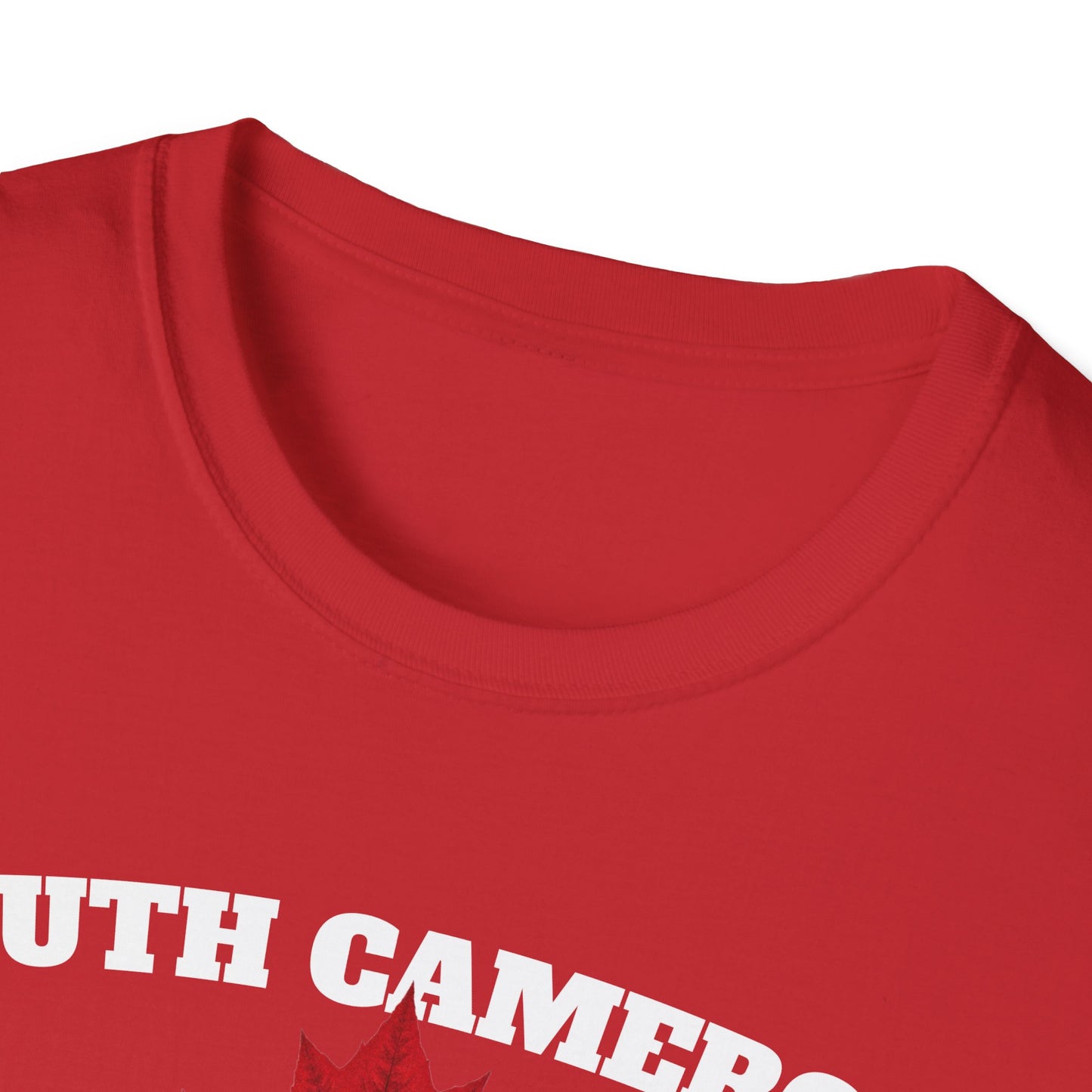 SOUTH CAMERON Local Gal Red Leaf T-Shirt, Softstyle Graphic Tee, Unisex Casual Wear, Support Local Merch, Gift for Community Lovers, Finkz Windsor